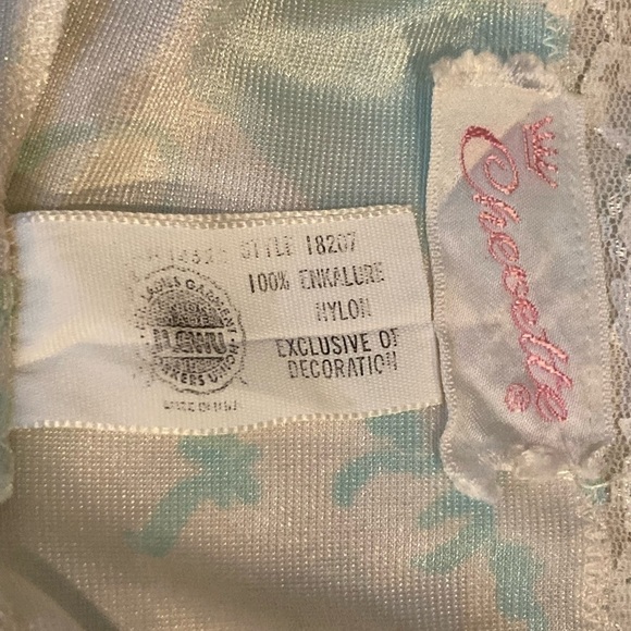 2 Piece Vintage CHEVETTE Nightgown Robe Floral Size M/L ILGWU - Picture 13 of 15